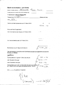 Bank Reconciliation FY17